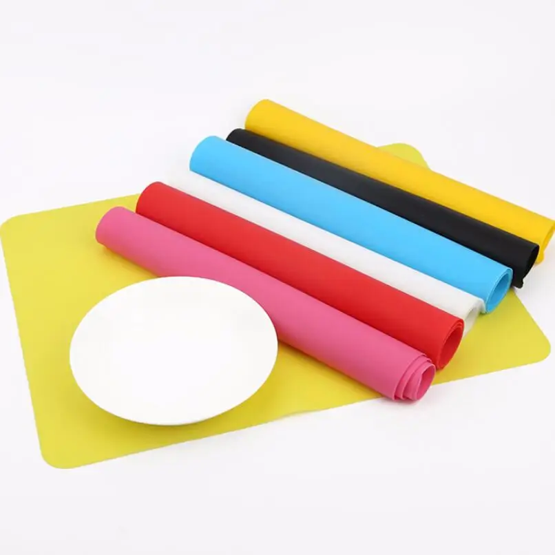 

6 Color 40*30CM Silicone Baking Mat Non Stick Pan Liner Placemat Table Protector Kitchen Baking Mat LX6924