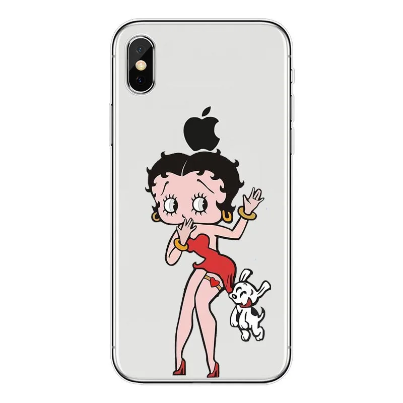 Горячая Распродажа Betty Boop новоприбывшие чехол для телефона из мягкого ТПУ с