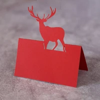 personalize woodland deer wedding tent place cards wedding baby bridal shower party sitting table name number cards placecards