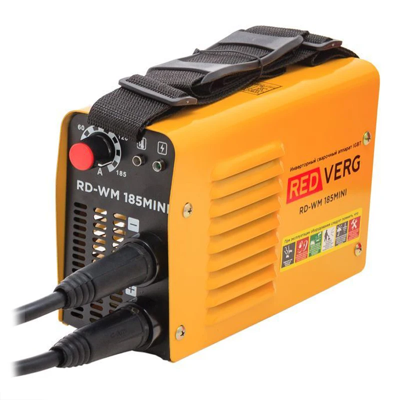 Аппарат сварочный инверторный RedVerg RD WM 185MINI (мощность 6 кВт Сварочный ток 20 185А