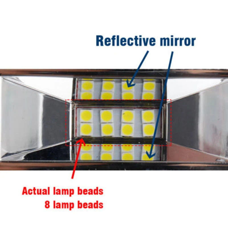 

1 Pair 18W 16LED Work Light Bulb Spot Beam Bar Car SUV Off Road Driving Fog Lamp