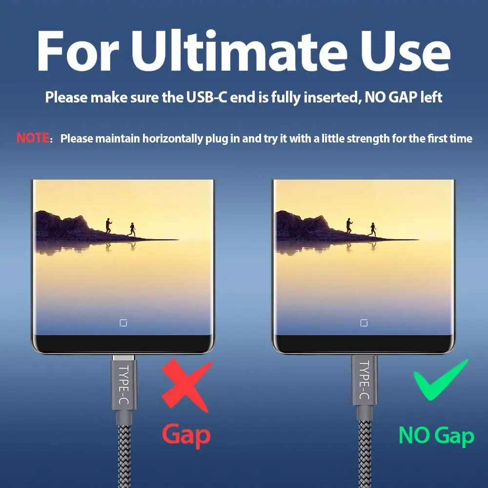 Кабель USB Type C для быстрой зарядки и синхронизации данных Huawei Mate 20 X 5G P30 Pro P20 Lite