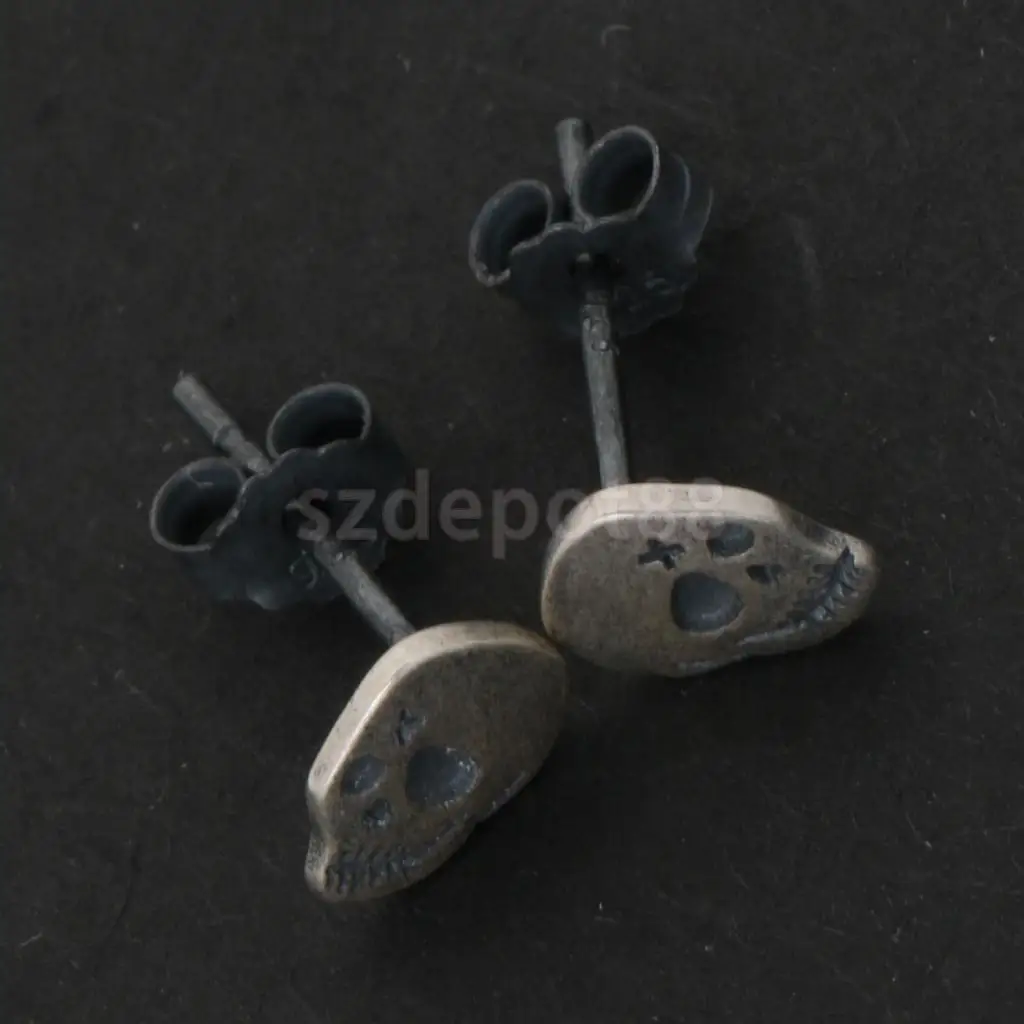 Серьги гвоздики в виде черепа|fashion stud earrings|stud earringsearrings fashion |