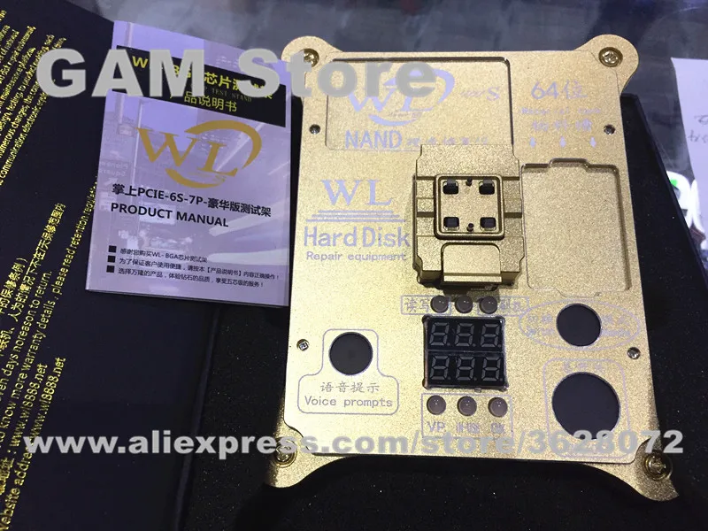 Флэш программатор WL PCIE NAND 64 бит для iPhone 5S 6 6Plus iPad Air 2 3 HDD интегральная схема ремонта