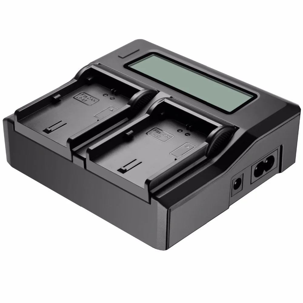 Зарядное устройство Neewer с двойным жк дисплеем для Canon LP E6 7D 6D 5D II III 5Ds R 70D 60D a 80D