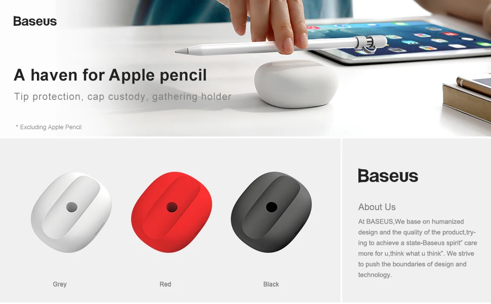 Baseus силиконовый док-стабилизатор для Apple iPad Pro карандаш с сенсорным экраном ручка крышка Карандаш держатель для iPhone планшет карандаш
