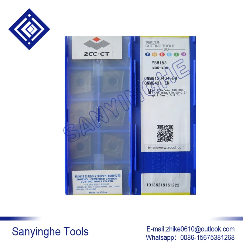 

10 шт./лот YBM153 CNMG120404-EM cnc карбидные Токарные вставки