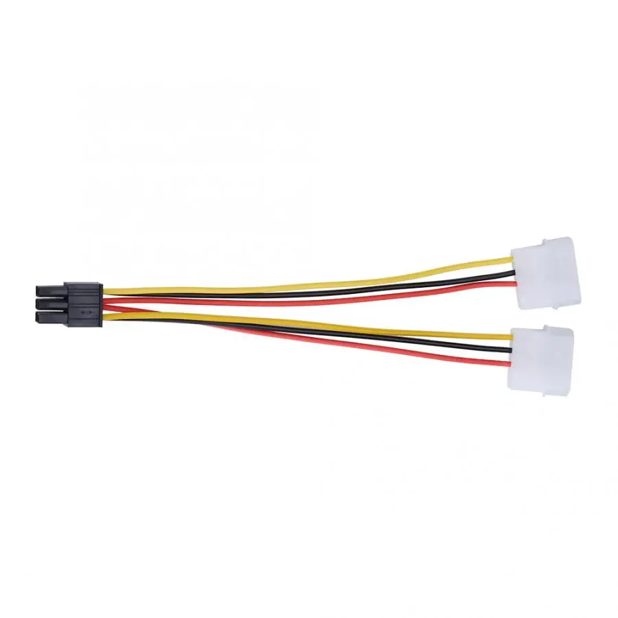 2 IDE Dual 4 Ppin Molex IDE Штекерный на 6 Pin женский PCI-E Y Molex IDE разъем адаптера питания для видеокарт аксессуары