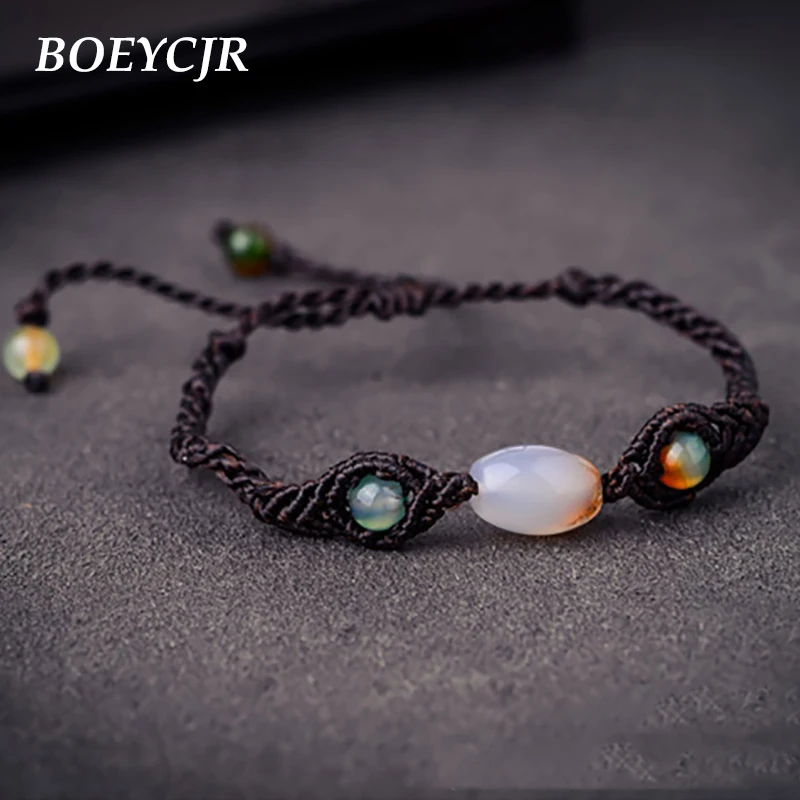 Boeycjr Натуральный камень Бусины Браслеты и Этнические украшения ручной работы