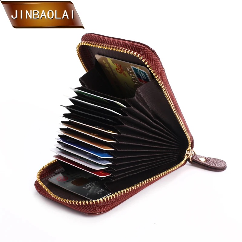 JINBAOLAI унисекс из кожзаменителя держатель для карт кошельки Высокое качество