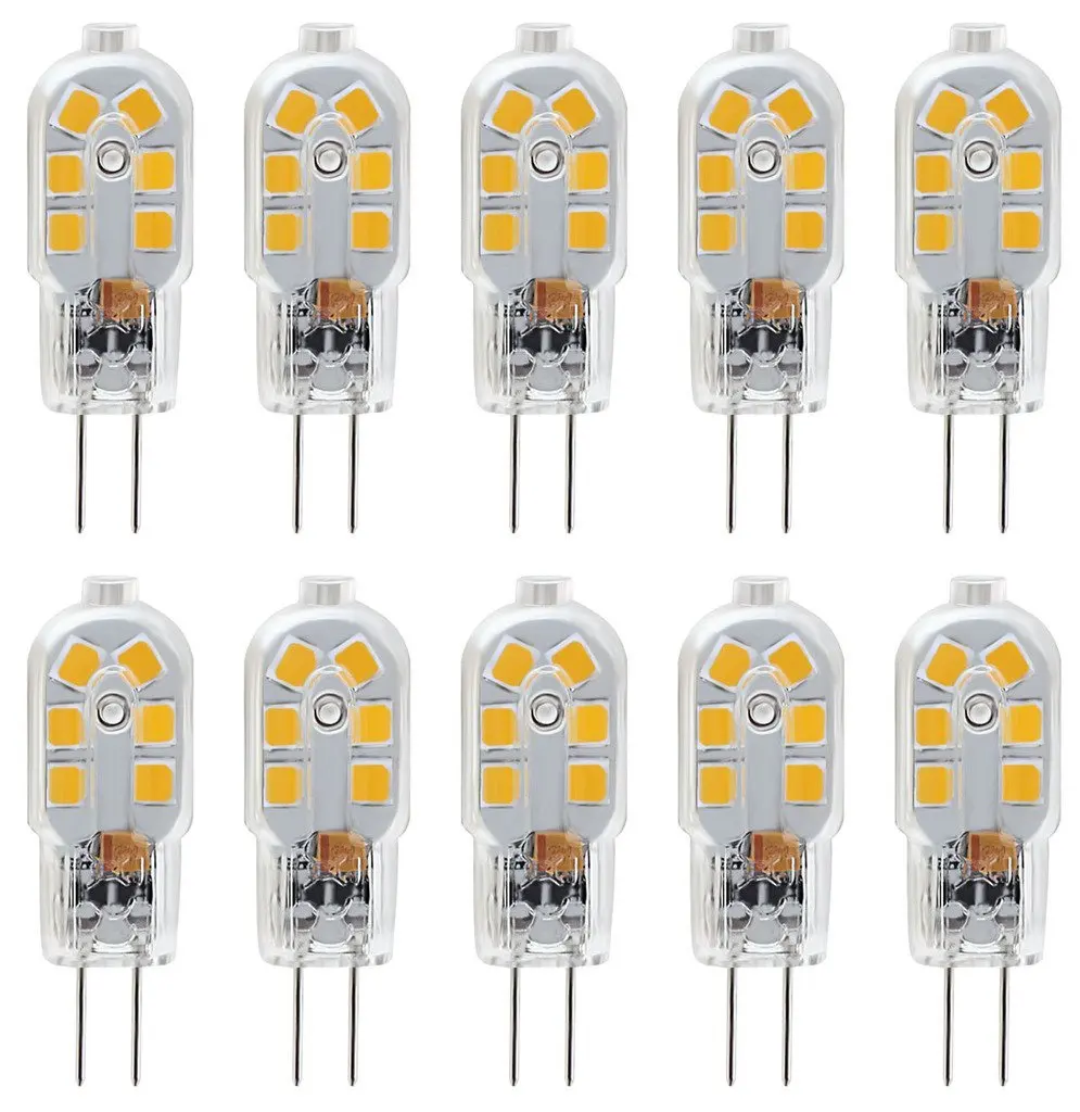 

G4 LED Bulb, Bi-Pin Base, 20W Halogen Bulb Equivalent, DC 12 Volt, Warm White /White 3000K,6000k 360 Degree