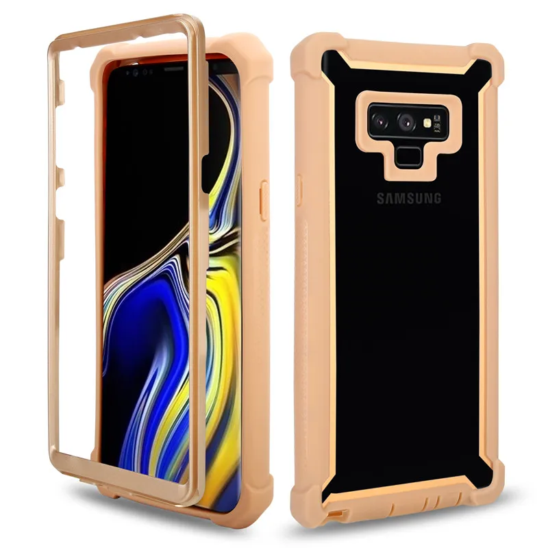 Gold Phone Case Сверхпрочная защита Doom Броня PC+ TPU чехол для телефона для samsung Galaxy S8 S9 S10 Plus Note 8 9 противоударный чехол для Galaxy S10 e - Цвет: Gold Phone Case