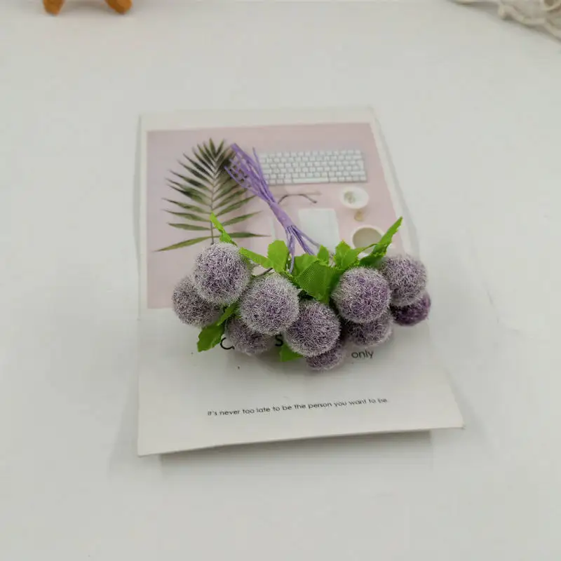 10 шт. искусственные букеты simulacao DE flores lint bola bolha/домашний декор casamento do Natal DIY produtos |