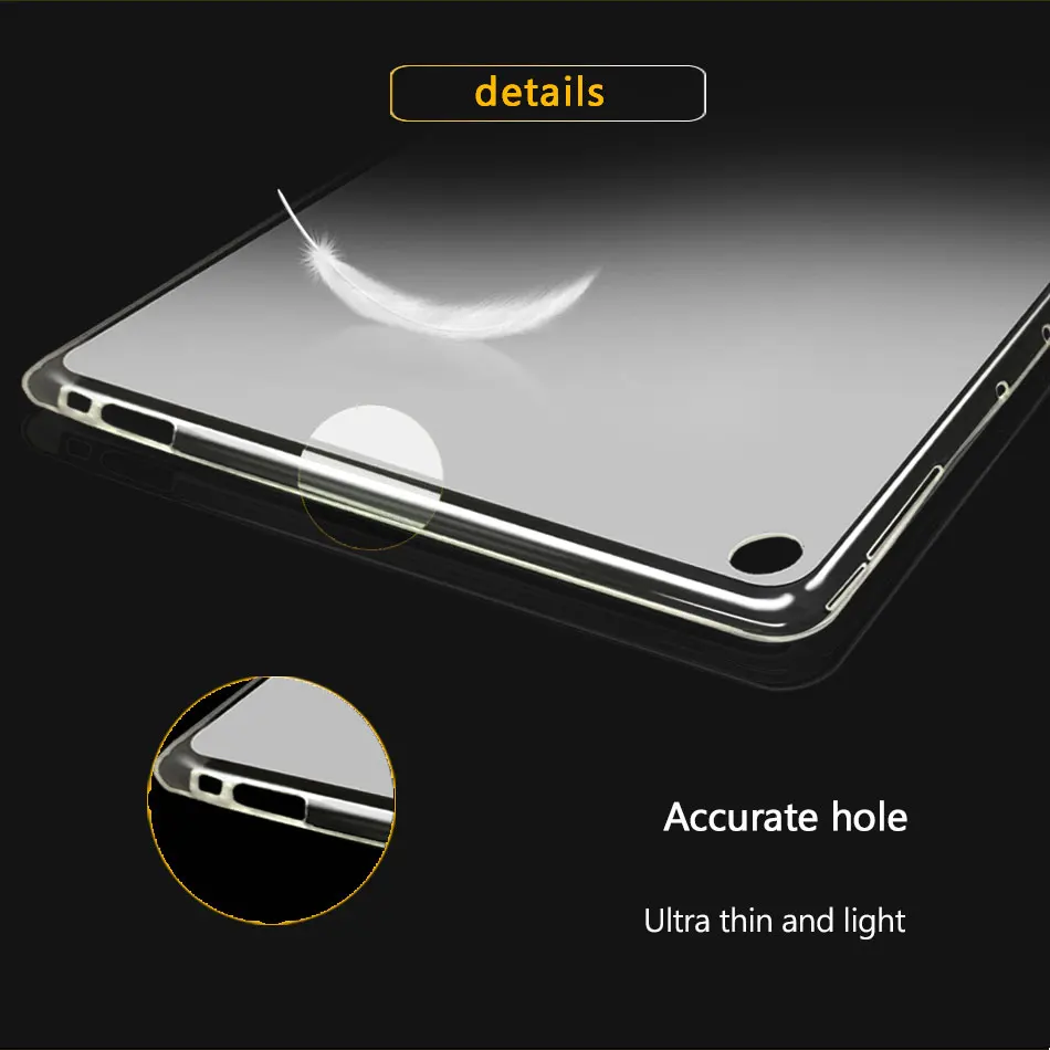 Чехол для планшета Huawei MediaPad M2 M3 M5 M6 Lite/Pro C5 X2 7 0 8 4 10 1 мягкий чехол из ТПУ телефона с