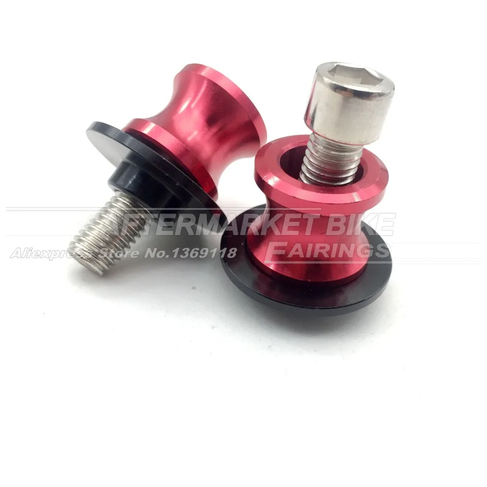 

CNC Aluminum Swingarm Sliders Spools M10 For KAWASAKI Z750 Z800 Z1000