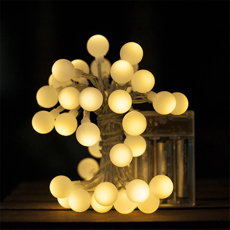 Гирлянда с шариками на батарейках 3 м 30 светодиодов|string lights|decorative lightsball string lights |