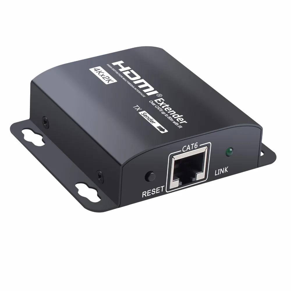 Neoteck 60 м HDMI удлинитель 4 к x 2 к 3D HDMI Ретранслятор с ИК-пультом дистанционного управления 1080P через один RJ45 Cat6/7 кабель Поддержка 5.1CH 7.1CH