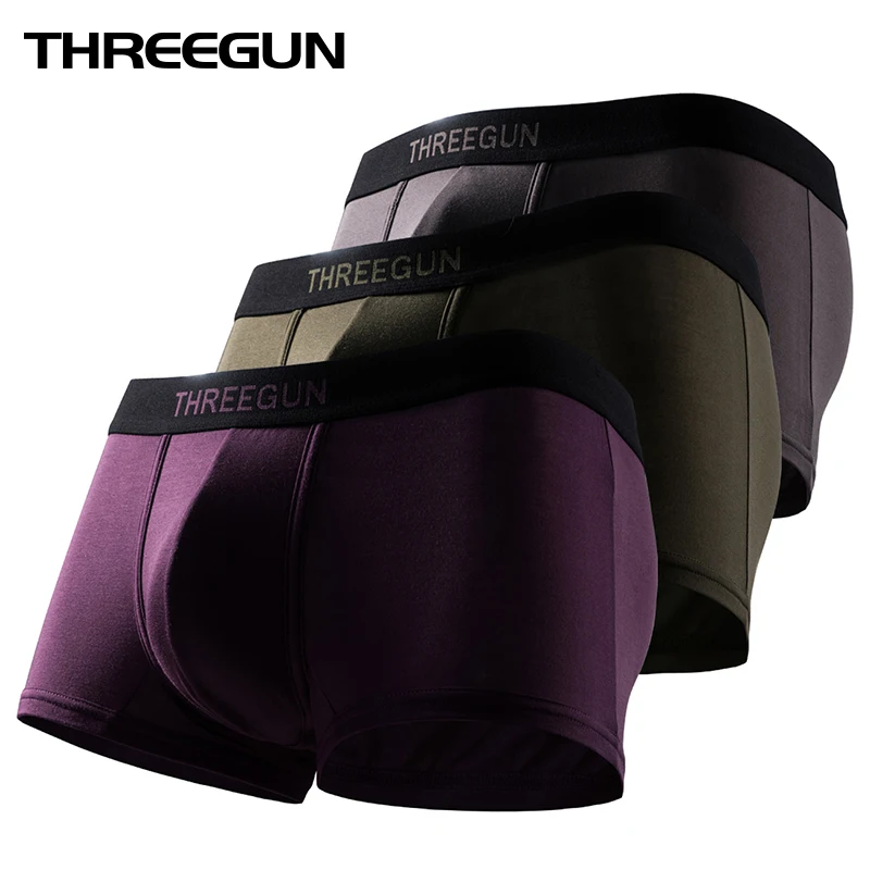 THREEGUN 3 шт/много высокой упругой случайные мужчины ствол Ультра мягкие мужские