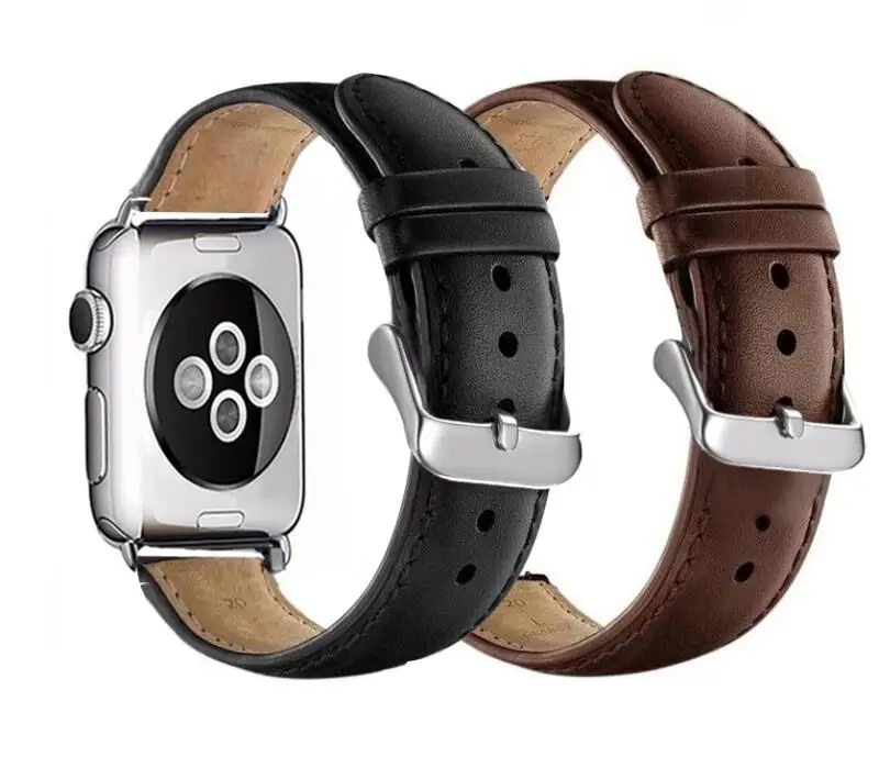 Кожаная Петля для Apple Пряжка ремешков наручных часов 42 мм 38 40 44 iWatch series 1 2 3 4
