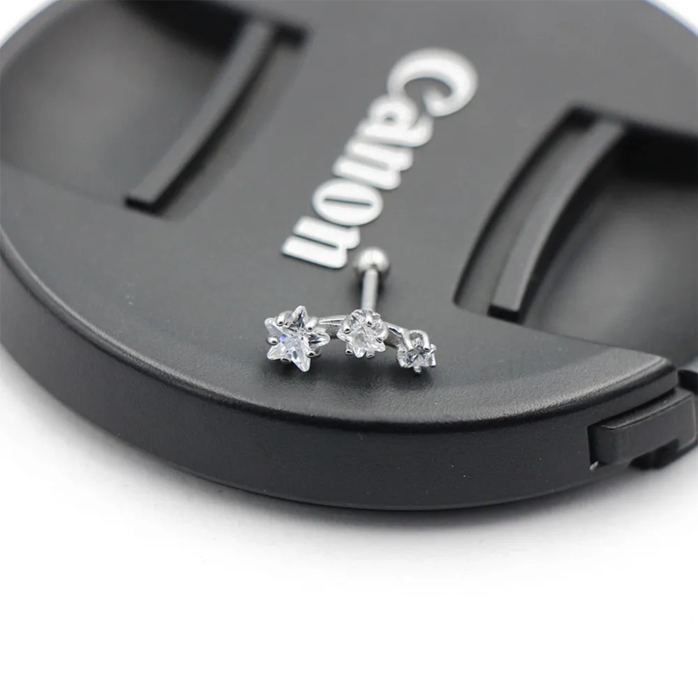 Stainless Steel Star Ear Daith Piercing Zircon Cuff J | Украшения и аксессуары