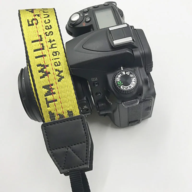 Ремешок для фотокамеры SLR Off White Neoprene Neck Strap для Canon Nikon Pentax sony Fuji Olympus разноцветный off-white camera Blet Strap - Цвет: Yellow