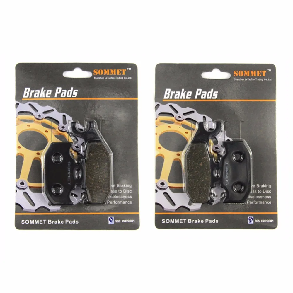 

SOMMET Motorcycle Front Left + Front Right Brake Pads for Suzuki LT-A 400 750 King Quad (08-16) LTA 750 LTA750 LTA400 LT413-414