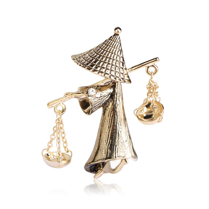 Blucome специальный дизайн рисунок Выберите форму нагрузки броши золотого цвета