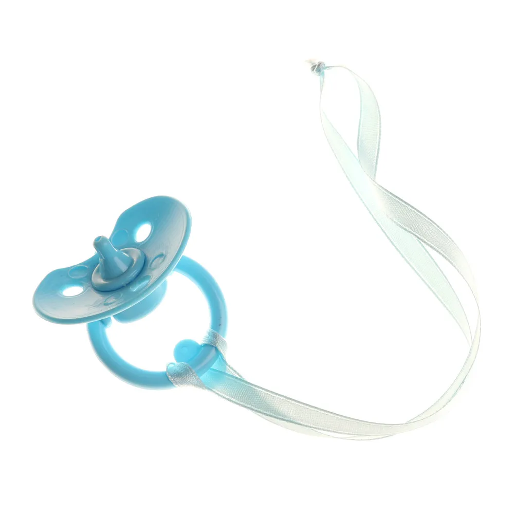 Пустышка пустышка для новорожденных куклы розовый синий цвет не магнит соска