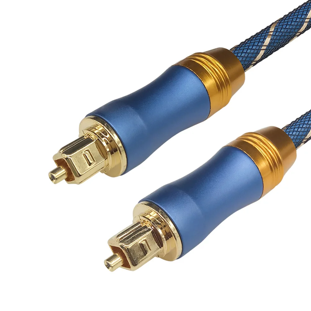 5 1 цифровой звук SPDIF Toslink оптический аудио кабель плетеный волоконный соединитель