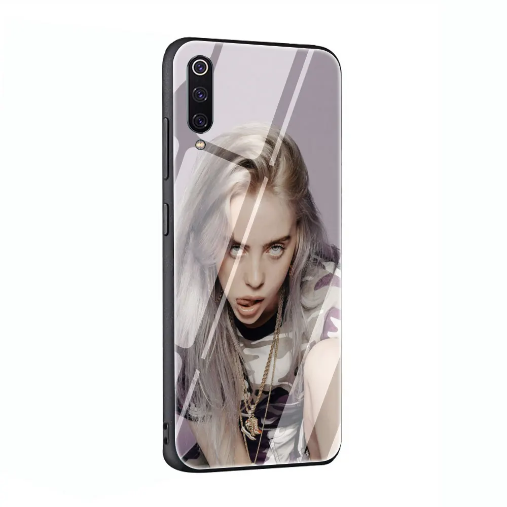 G1 Billie Eilish закаленное стекло чехол для телефона Xiaomi mi 8 9 Красный mi 4X 6A Note 5 6 7 Pro Pocophone F1 - Цвет: G1