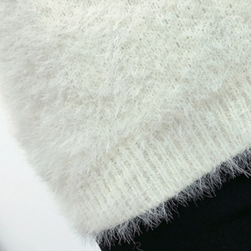 2019 New Mohair Women Autumn Winter Sweater O-neck Knitted Short Ladies Pull Femme Pullover 6 Colors High Quality | Женская одежда