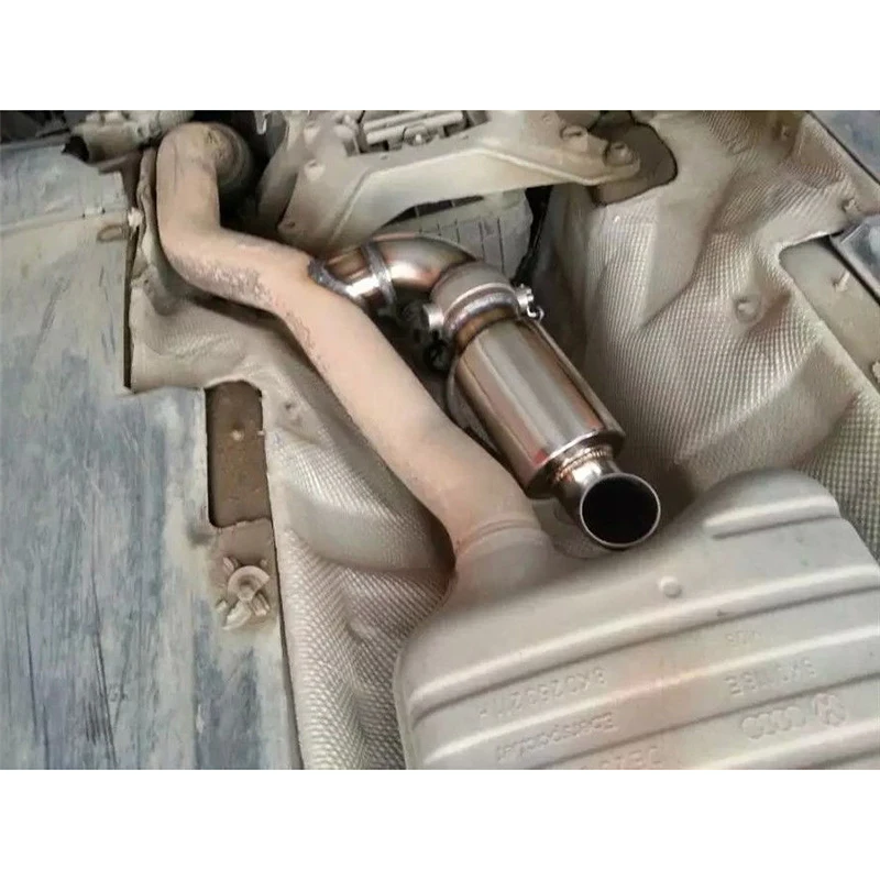 51mm Exhaust Downpipe Chamber Sound Tuning Car Silencer Resonator Link Muffler car decorate exhaust pipe | Автомобили и мотоциклы