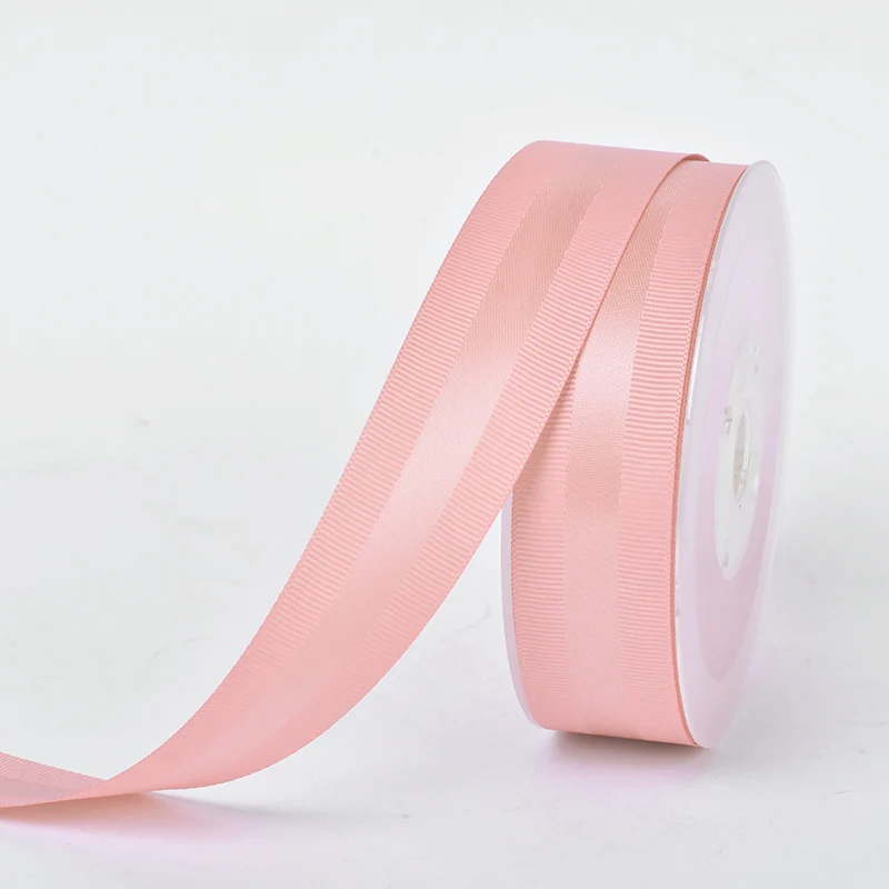 Атласная лента YAMA Grosgrain Edge 9 16 25 38 мм 100 ярдов и 3/" 5/8" " 1,5" дюймов для платья «сделай сам» бант для волос вечерние ленты для свадьбы - Цвет: sweet nectar 161