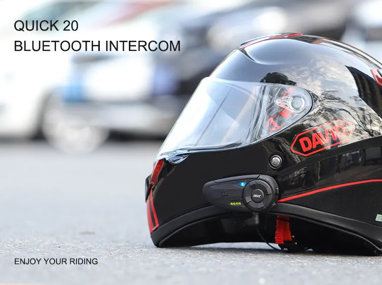 Мотоциклетная Bluetooth гарнитура для шлема 1200 м FM радио|Наушники шлемов| |
