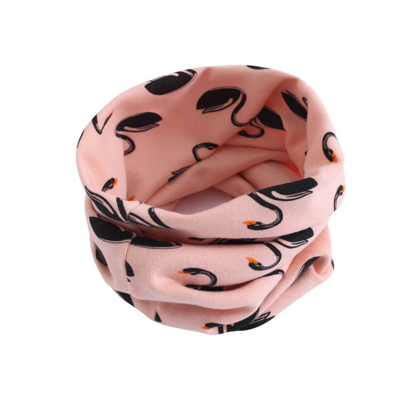 Зимний детский хлопковый шарф плотные шарфы для мальчиков и девочек с мультяшным