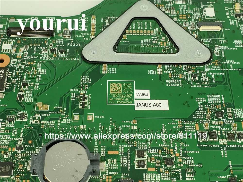 CN-0G31FG G31FG 0G31FG для Dell Inspiron 3446 3546 3449 3549 Материнская плата ноутбука 13302-1 PWB.MRF1C REV:A00 3205U