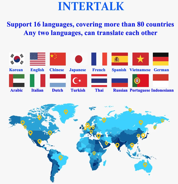 Intertalk " S089+ Синхронный автономный переводчик умный голос лучший интерактивный перевод 32G с поддержкой телефонных звонков 4G