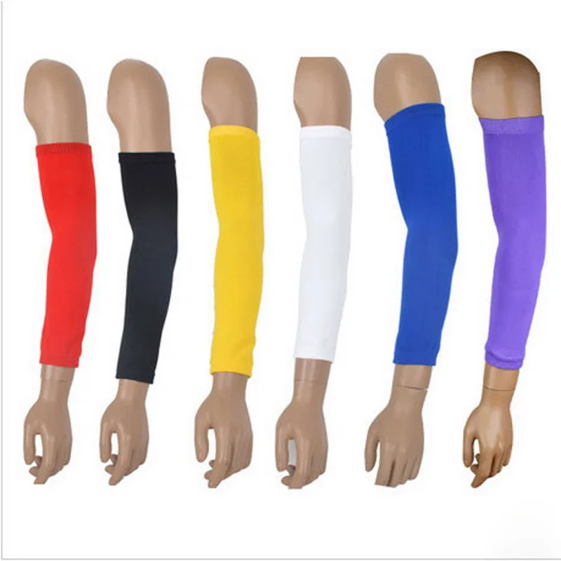 

2Pcs/lot High Elastic Basketball Arm Sleeve Armband Soccer Volleyball Elbow Support Brace Cotovelo De Basquete Sports Safety