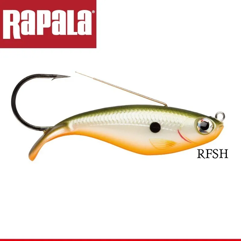 Rapala WEEDLESS SHAP WSD08 8 см/16 г жесткая качественная профессиональная приманка с одним крюком для литья и троллинга 3D BADY - Цвет: WSD08-RFSH