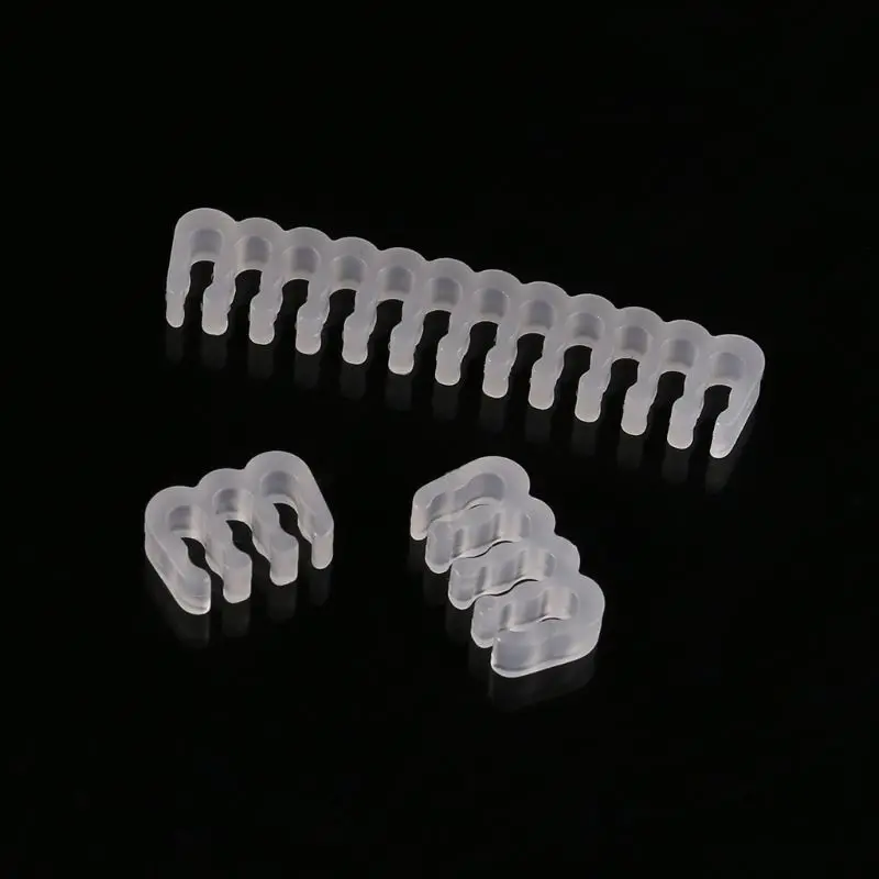 

Transparent Sleeving Cable Combs Extension Cables Clip Kit for 6 8 24 Pin Power Supply Connector hyq