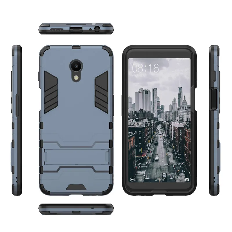 MEIZU M3 M5 M6 note чехол для Meizu M5S M6S M5C MX6 MX5 Pro 5 6 защитный чехол с подставкой силиконовый чехол для телефона из ПК чехол-Держатель s
