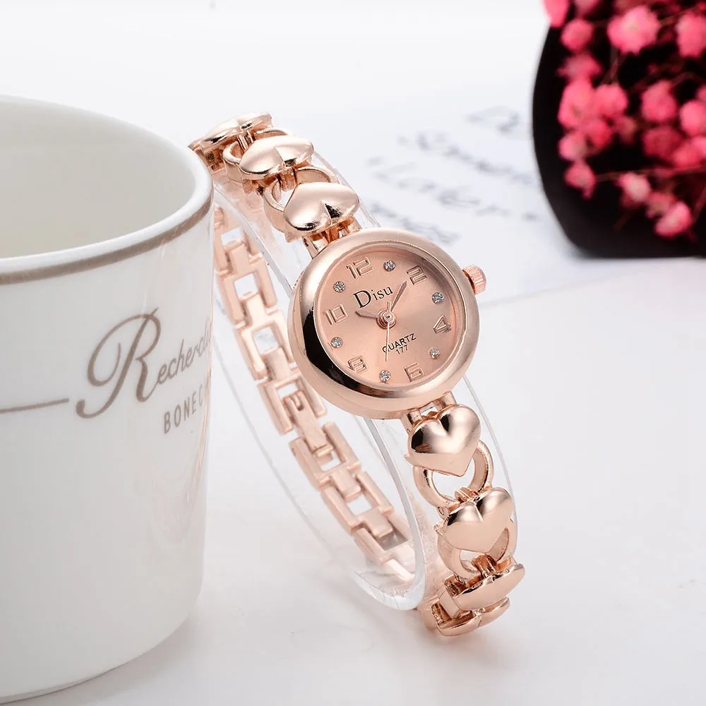 Disu Роскошные Кварцевые наручные часы Reloj Mujer модные женские ультра тонкий корпус