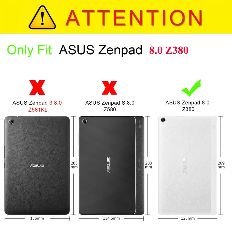 Чехол подставка для ASUS Zenpad 8 0 Z380 Z380KL Z380C из ПУ кожи|Чехлы планшетов и электронных
