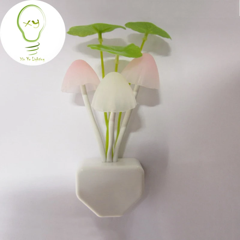 Novelty us &amp ес plug night light мечта гриб светодиодная лампа 3 светодиодов лампы привело