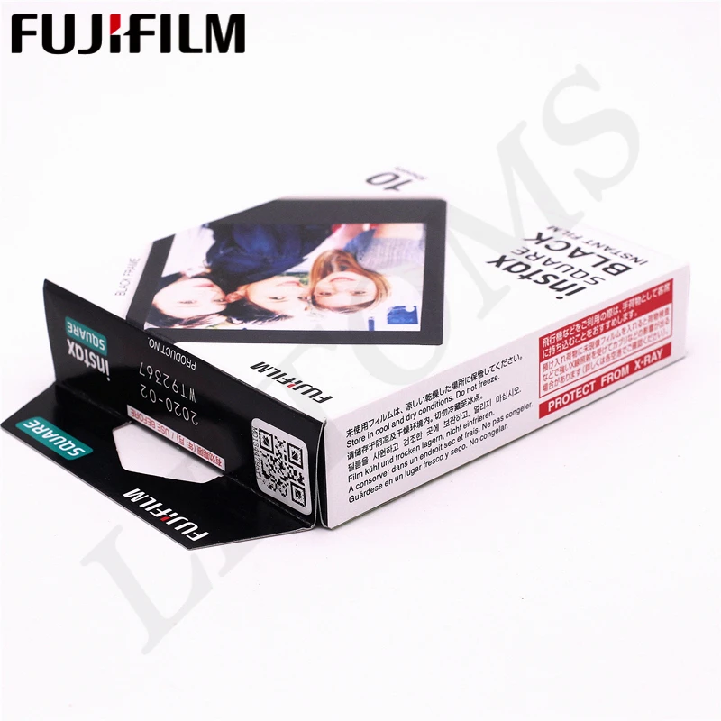 2018 Подлинная Fujifilm Instax 20 Лист квадратная черная рамка пленка фотобумага для SQUARE SQ10