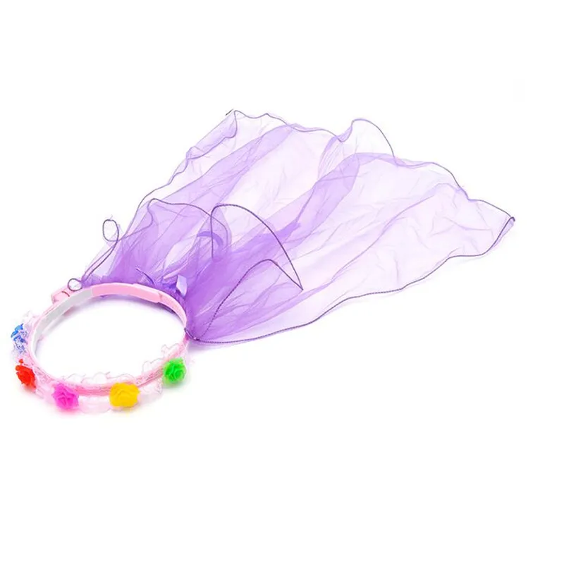 Детский светящийся цветочный венок для девочек повязка на голову со