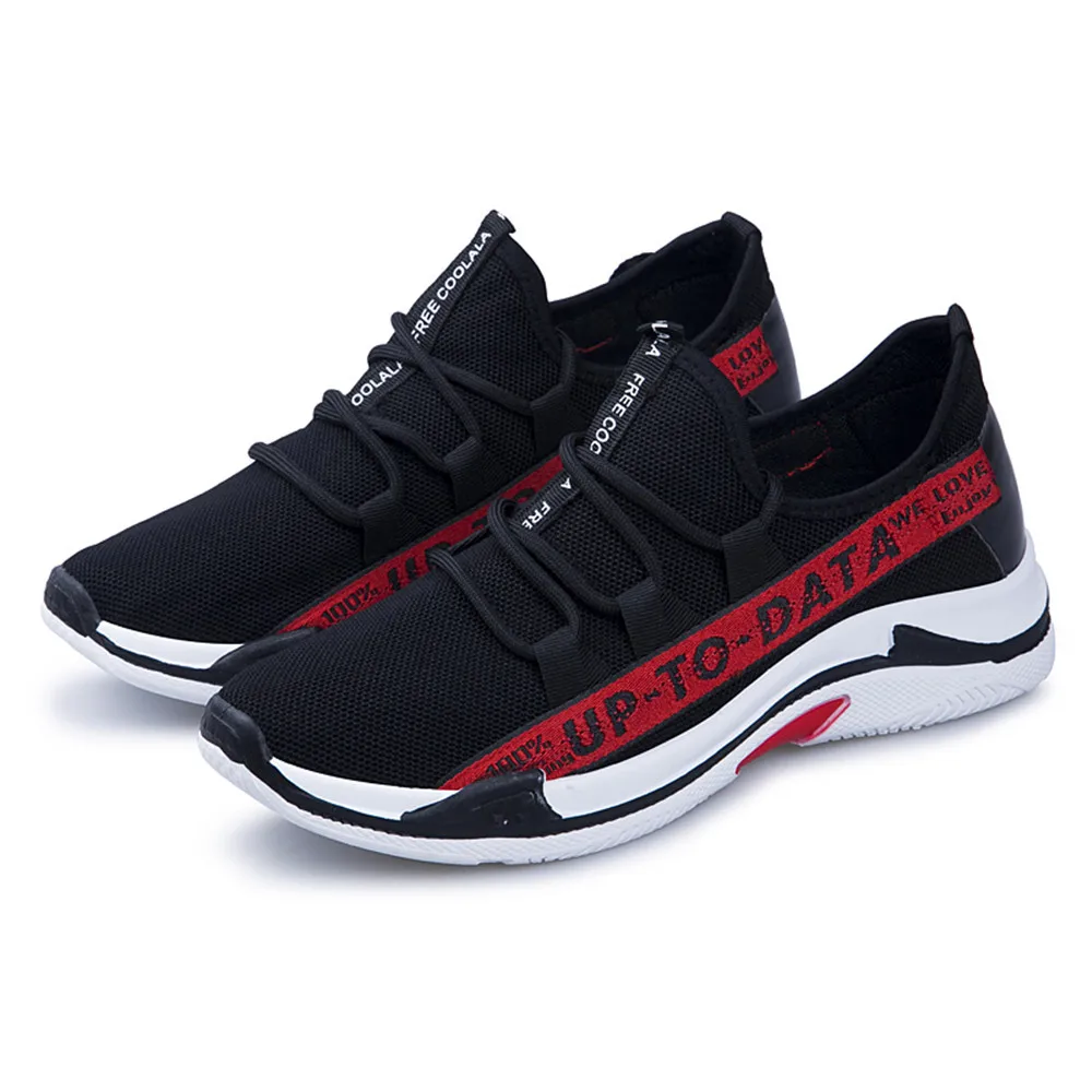 2018 New Causal Shoes Men Lace-up Air Sneakers Fashion High Top Flat Black Quality Hard-wearing Antiskid Man | Обувь