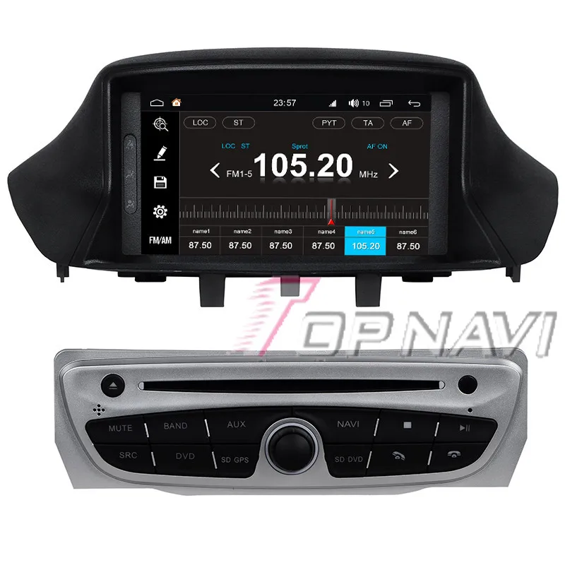 Topnavi Восьмиядерный S200 Android 8 0 автомобильный DVD мультимедийный плеер для Megane III