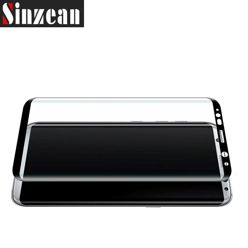 Sinzean 100 шт. 3D изогнутый для samsung galaxy S8 /S8 plus полное покрытие закаленное стекло