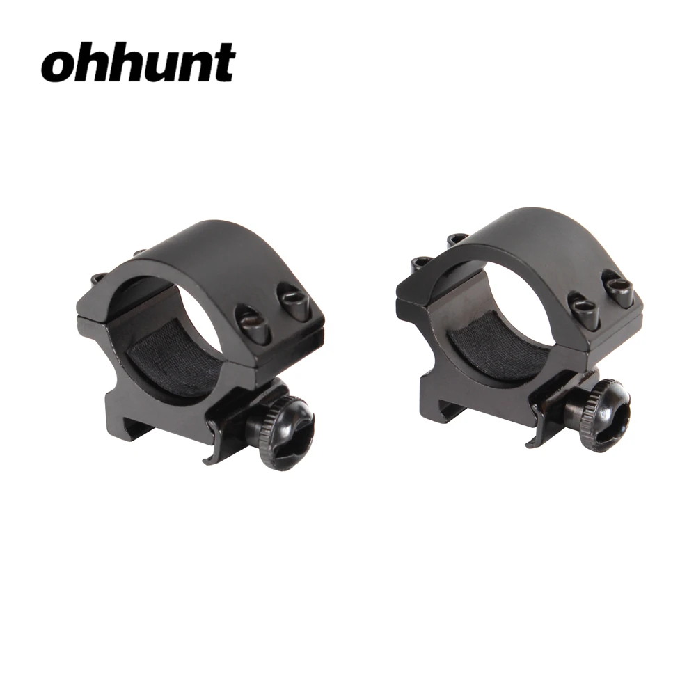 Ohhunt 25,4 мм " 2 шт. низкий профиль 20 мм Пикатинни Вивер прицел крепление кольца охотничьи Тактические аксессуары